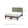 Cama Europea CIC Base Dividida 2 Plazas Cocopedic + Respaldo Miro Olivo
