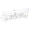 Rack TV Onessta Fortaleza Hasta 85" Café