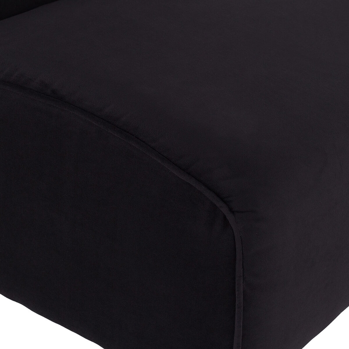 Poltrona Bodevir Soft Felpa 2 Cuerpos Negro