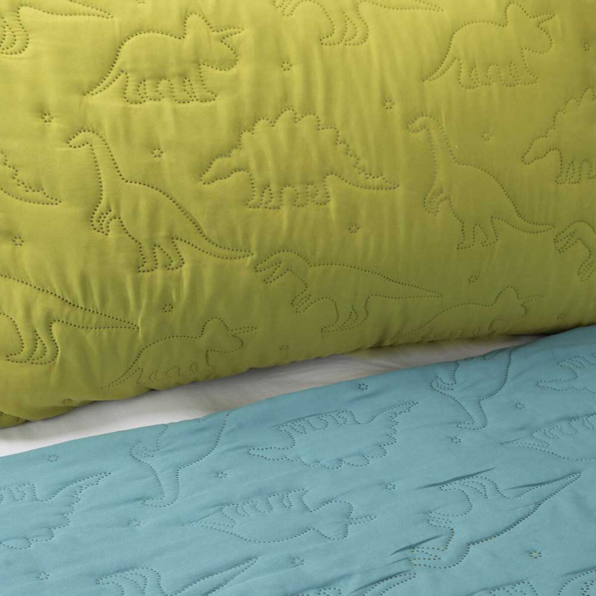 Cubrecama Bicolor Casanova Kids 1,5 Plazas Dino