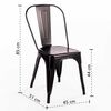 Pack de 4 Sillas Novahus Tolix Negro