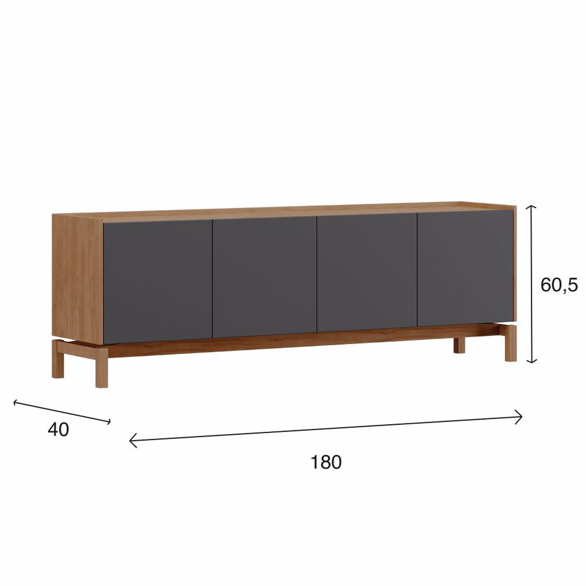 Rack Roca Barcelona 75" Grafito