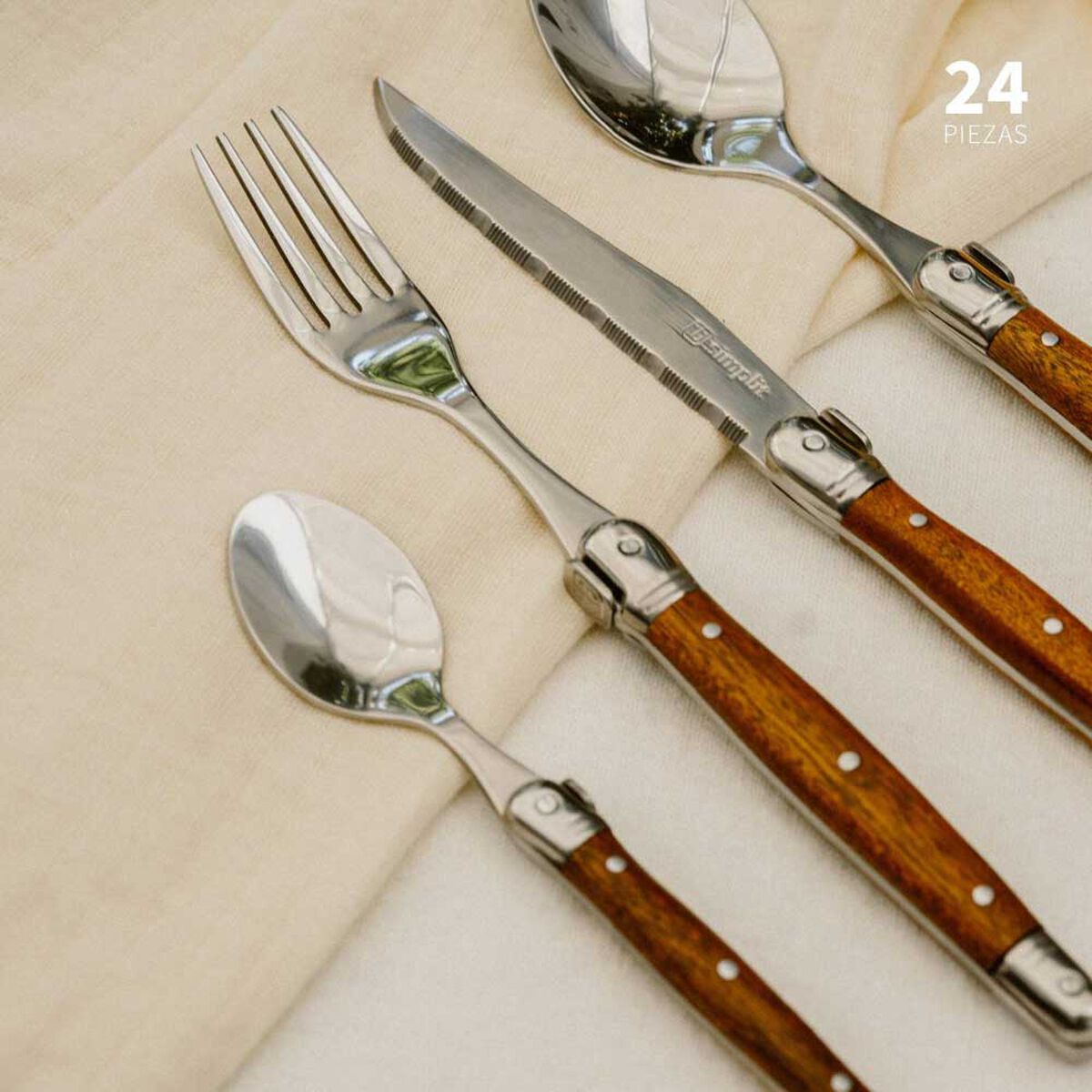 Set Cuchillería Simplit Le Mans 24 Piezas