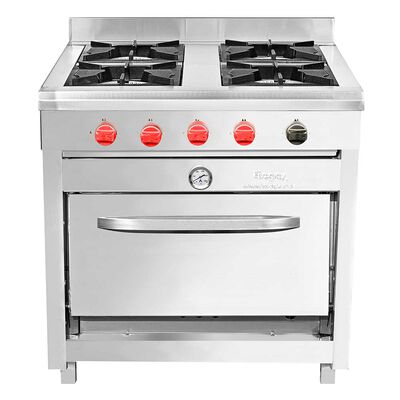 Cocina Industrial a Gas Ticgas 4 Platos Gas Natural