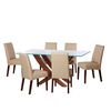 Juego de Comedor Latam Home Alicante 6 Sillas Beige