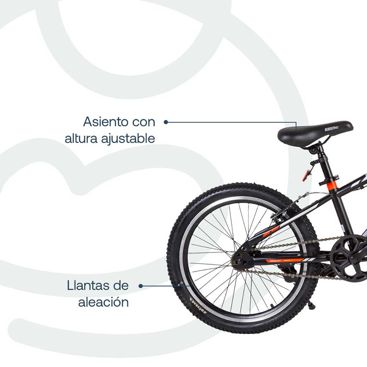 Bicicleta Kyson 20 Roja Bebesit