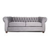 Sofá Barra Design Chesterfield 3 Cuerpos Gris