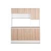 Mueble de Cocina CIC Catania 1 Cajón 9 Puertas Blanco Alpino