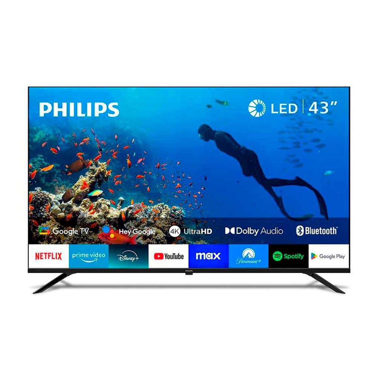 LED 43&rdquo; Philips UHD Google TV 43PUD7019