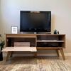 Rack TV Exit Lotus II Hasta 60" Roble Beige