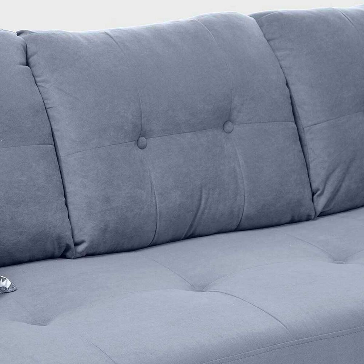 Sof&aacute; Seccional Derecho Living Factory Dubai 5 Cuerpos Gris