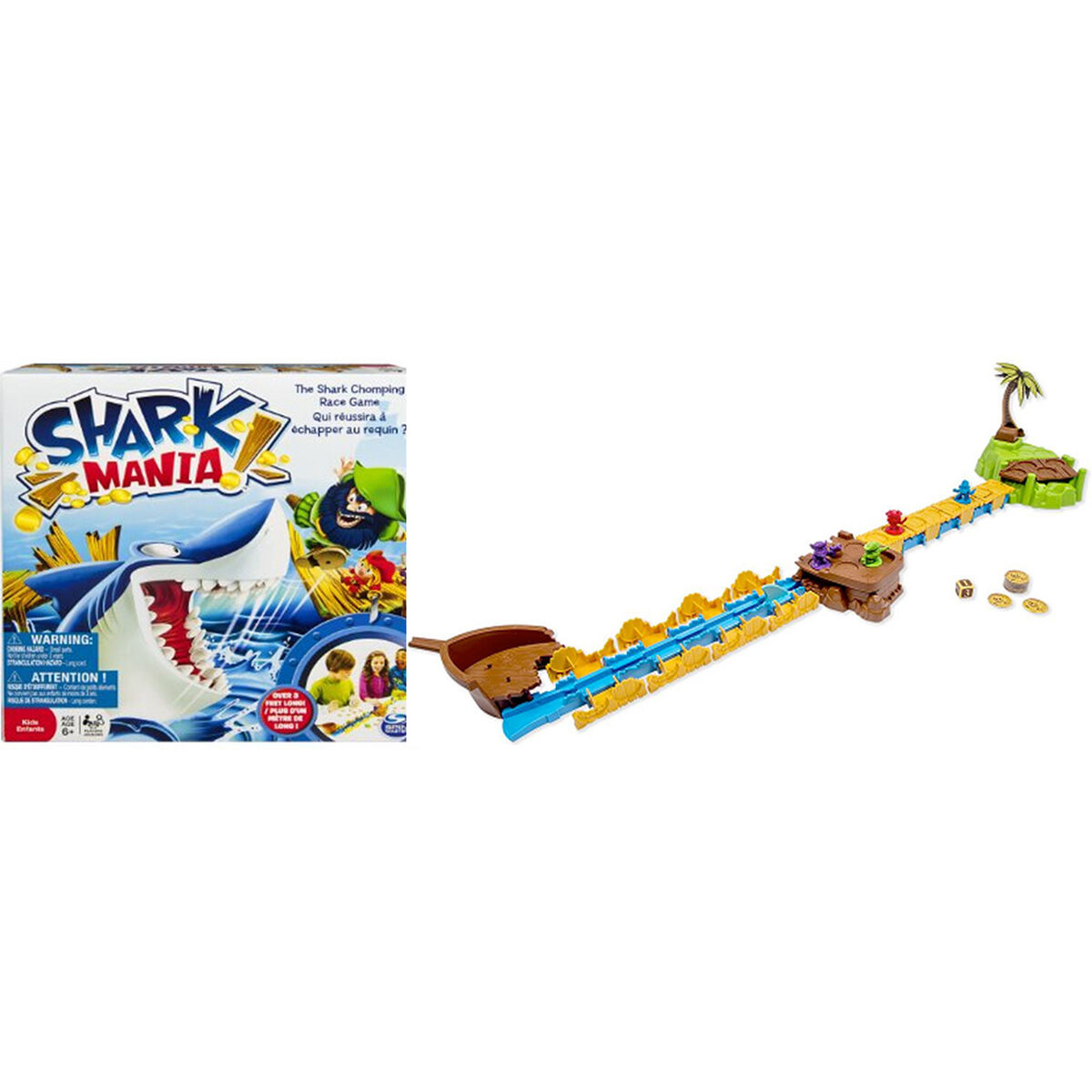 Juego de Mesa de Shark Mania Playfun Kreisel