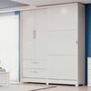 Closet Roca Oliveira 3 Puertas 2 Cajones Blanco