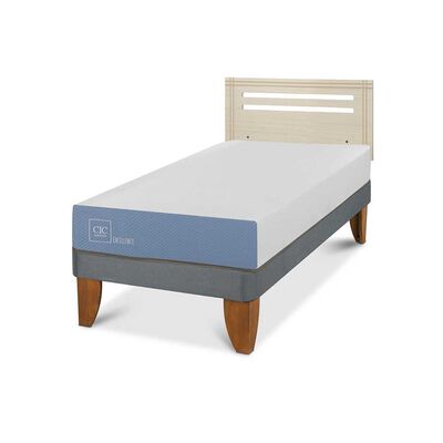 Imagen 2 del producto Cama Europea CIC 1 Plaza Excellence + Respaldo Munich Alpino