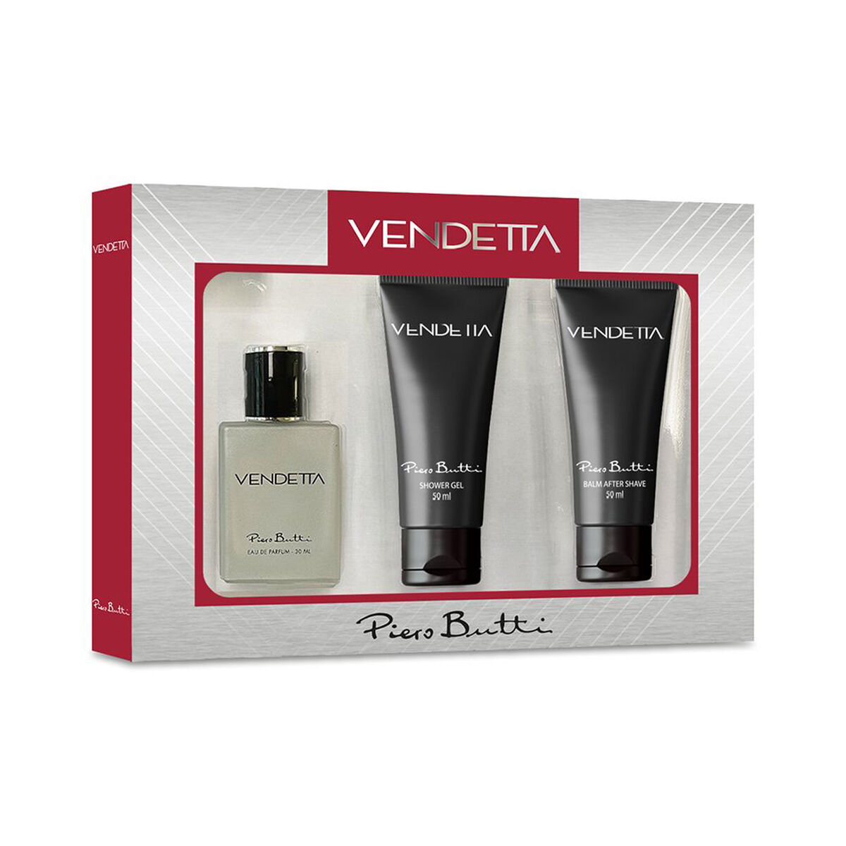 Set Perfume Piero Butti Vendetta EDP 30 ml + Shower Gel + After Gel Piero Butti