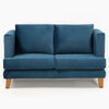 Juego de Living Barra Design Larisa Sofá 2 Cuerpos + Dos Sillones 1 Cuerpo Azul