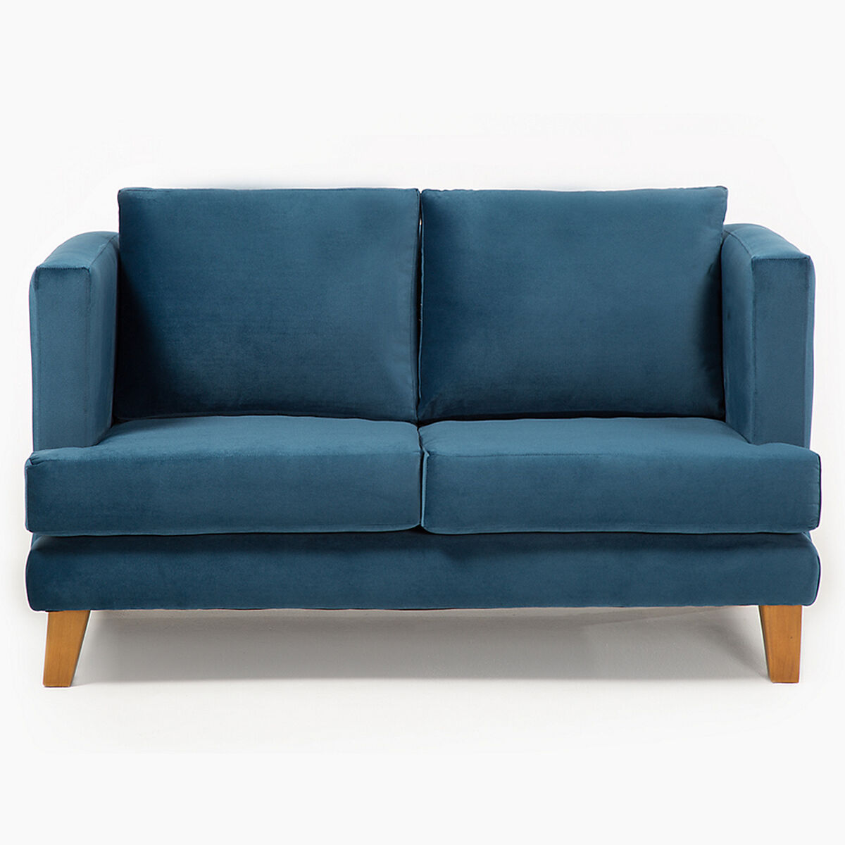 Juego de Living Barra Design Larisa Sofá 2 Cuerpos + Dos Sillones 1 Cuerpo Azul