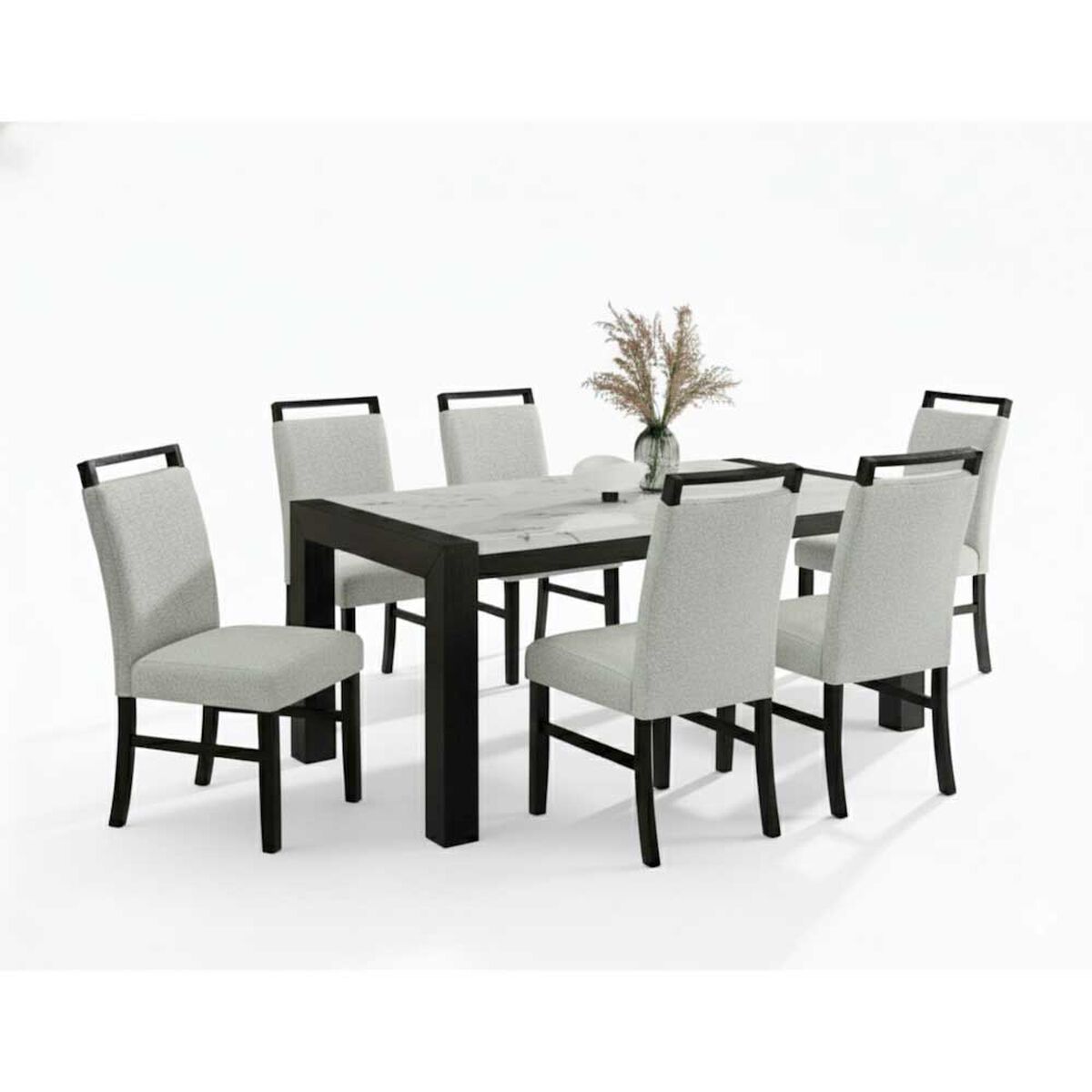 Juego de Comedor Daniels Belice 6 Sillas  Blanco