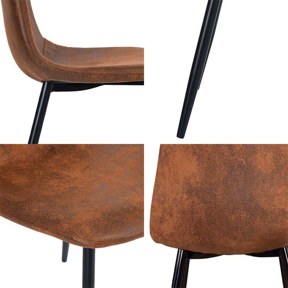 Pack de 4 Sillas Novahus Charleston Caf&eacute;