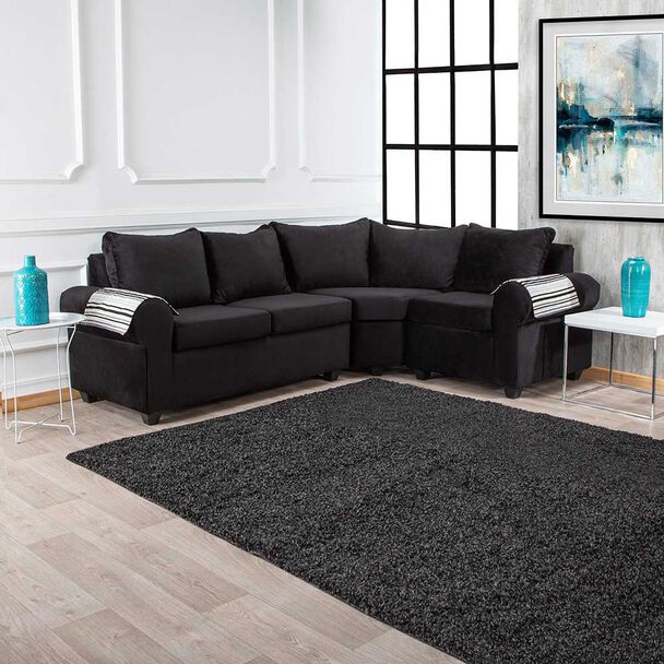 Sofá Seccional Muebles MPR Calafate 4 Negro
