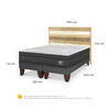 Cama Europea CIC 2 Plazas Lux + 1 Respaldo Loira