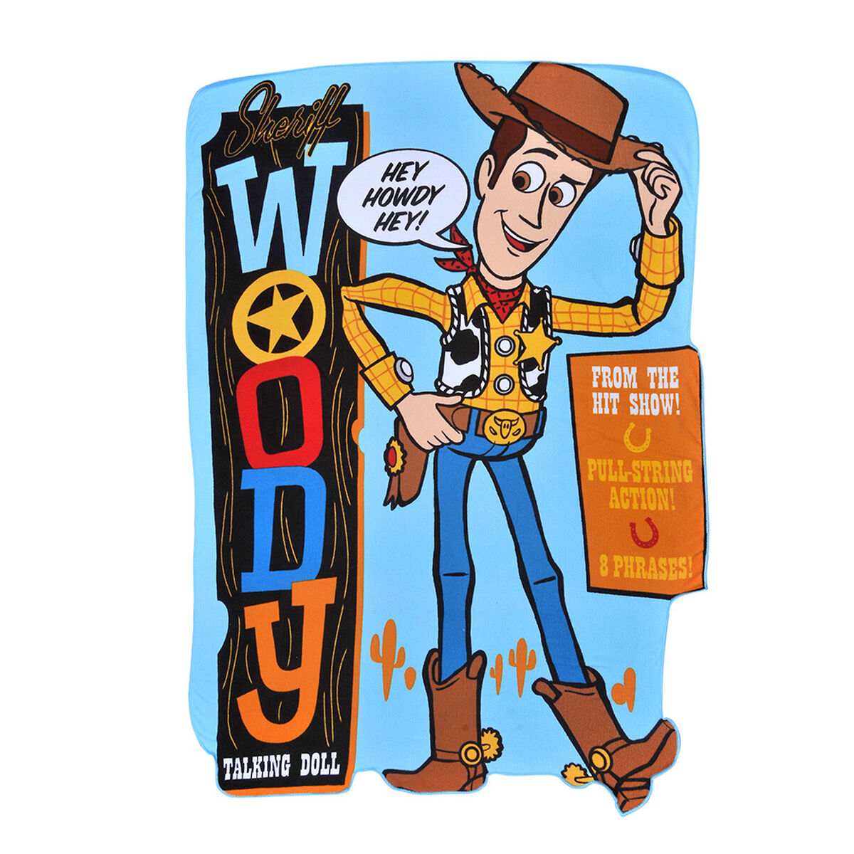 Toalla de Playa Mf. C/Forma Disney-Toy Story 4 Woody 93X130 Cm