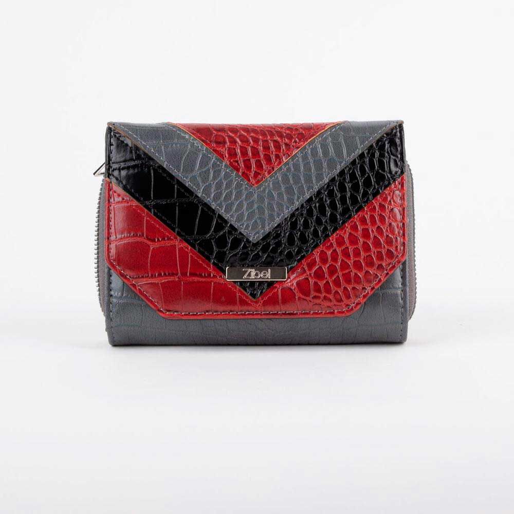 Billetera Negro-Rojo Zibel