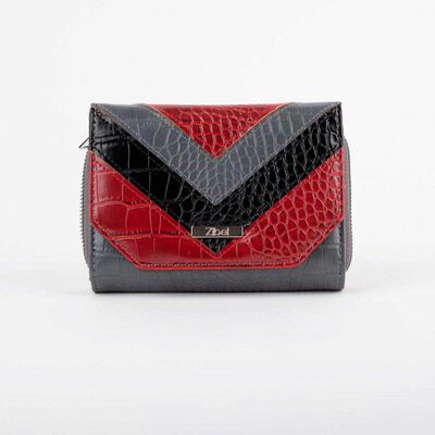 Billetera Negro-Rojo Zibel