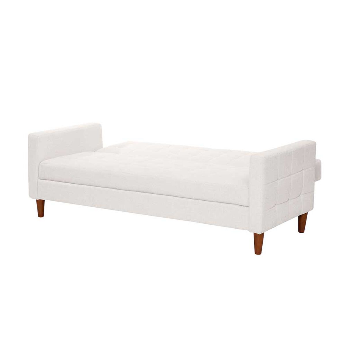 Futón Latam Home Genova Lino 3 Cuerpos Blanco