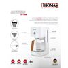 Cafetera de Filtro Thomas TH-134B 1,5 lts.