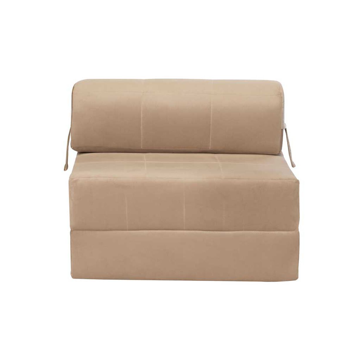 Sof&aacute; Cama Latam Home Velvet Siena 1 Cuerpo Beige