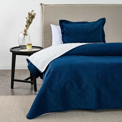 Imagen 1 del producto Quilt Sherpa American Family 1.5 Plazas Petroleo