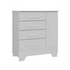 C&oacute;moda Di Poretti Design Catavento 4 Cajones 1 Puerta Blanco