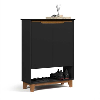 Imagen 2 del producto Cómoda Zapatera Onessta Hall 2 Puertas Negro