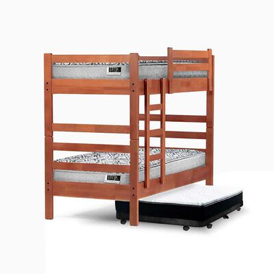 Camarote Triple Latam Home 1 Plaza Zen + Colchón Urban Negro
