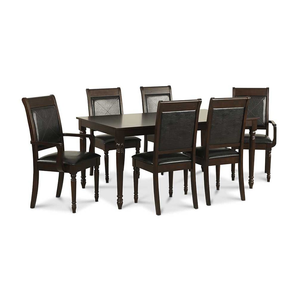 Juego de Comedor CIC Tenesse 4 Sillas + 2 Sitiales Chocolate