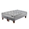 Cama Europea Latam Home 2 Plazas Cannon Gris