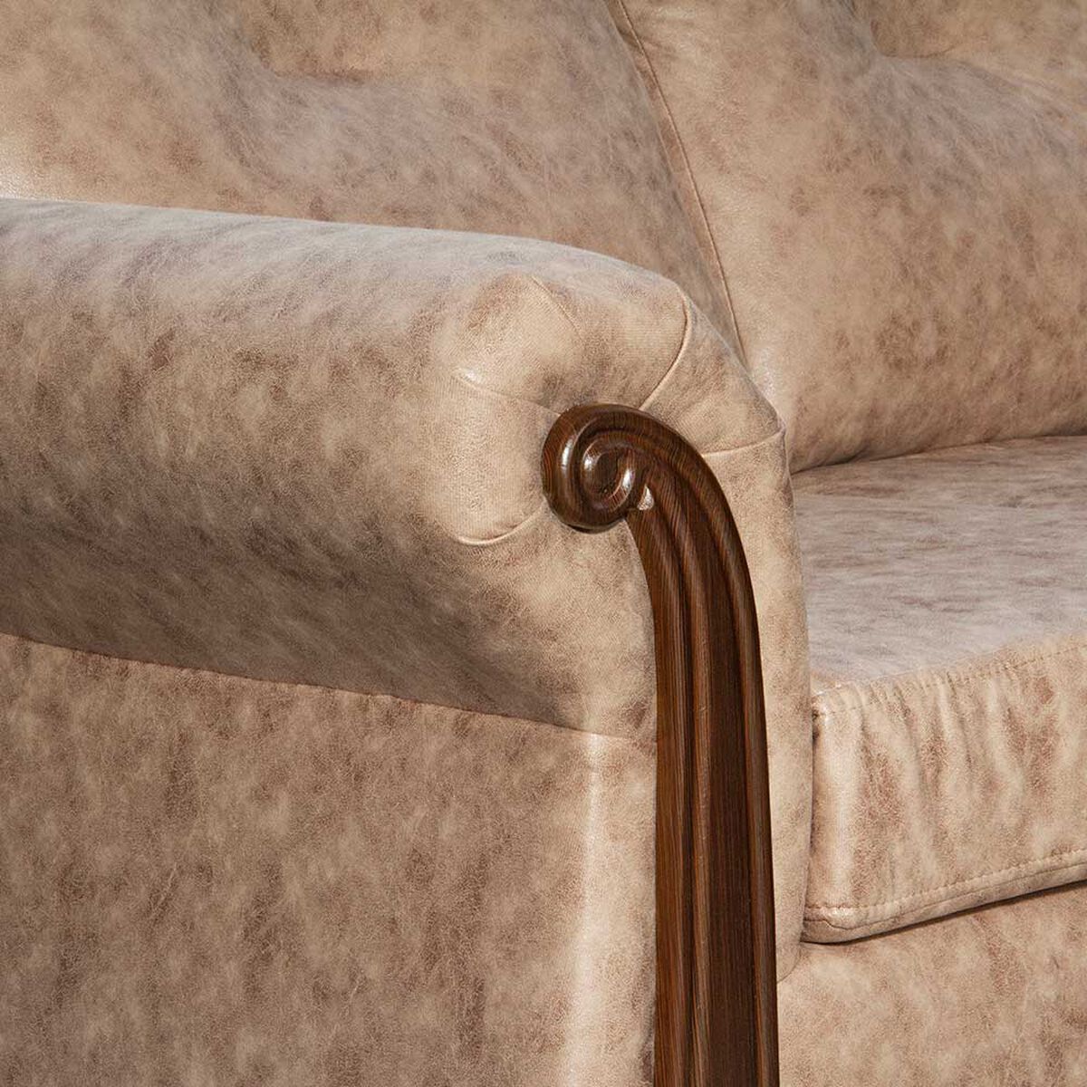 Sofá Black Factory Bristol 2 Cuerpos Beige