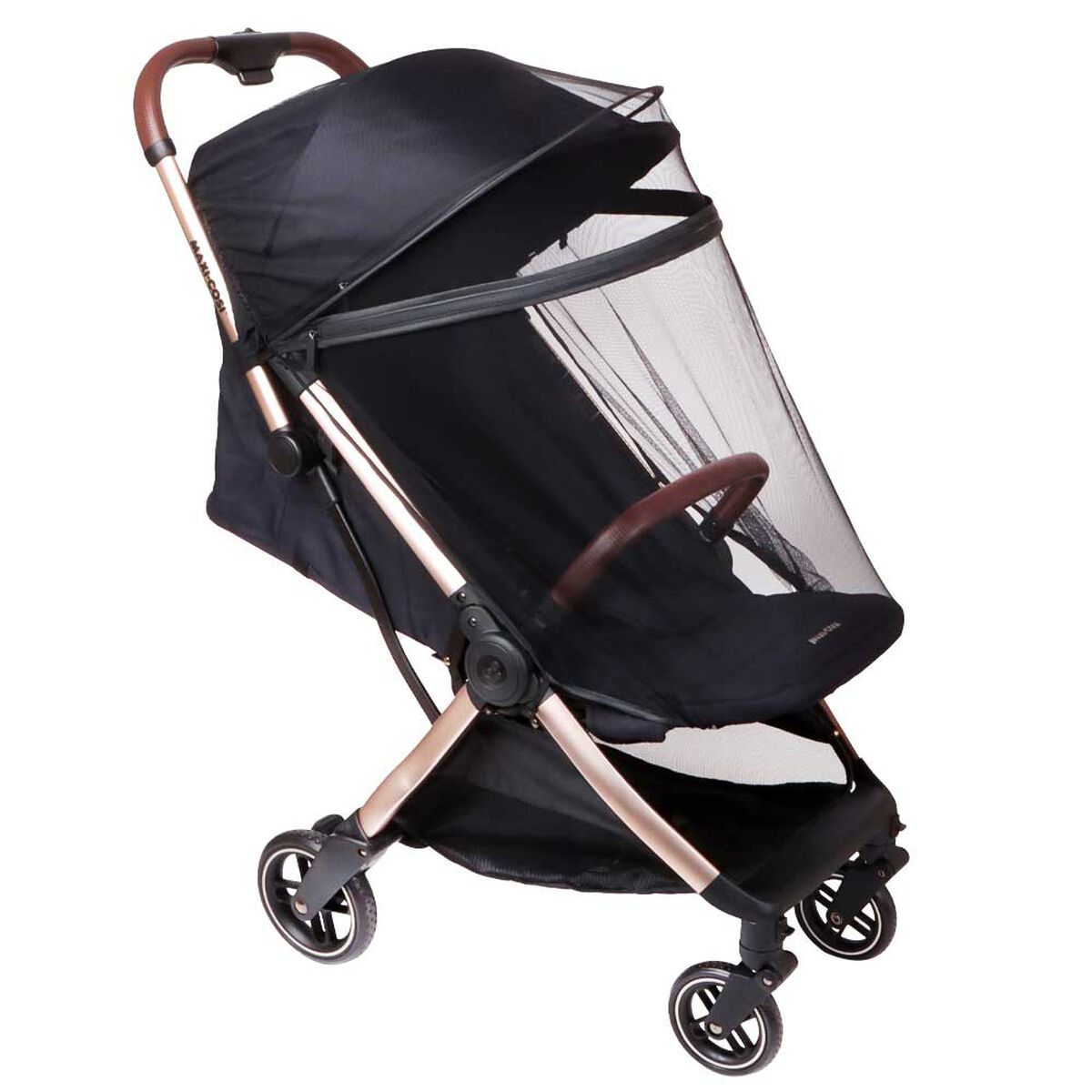 Coche Travel System Eva Black Champagne/ Cabriofix I-Size Maxi Cosi