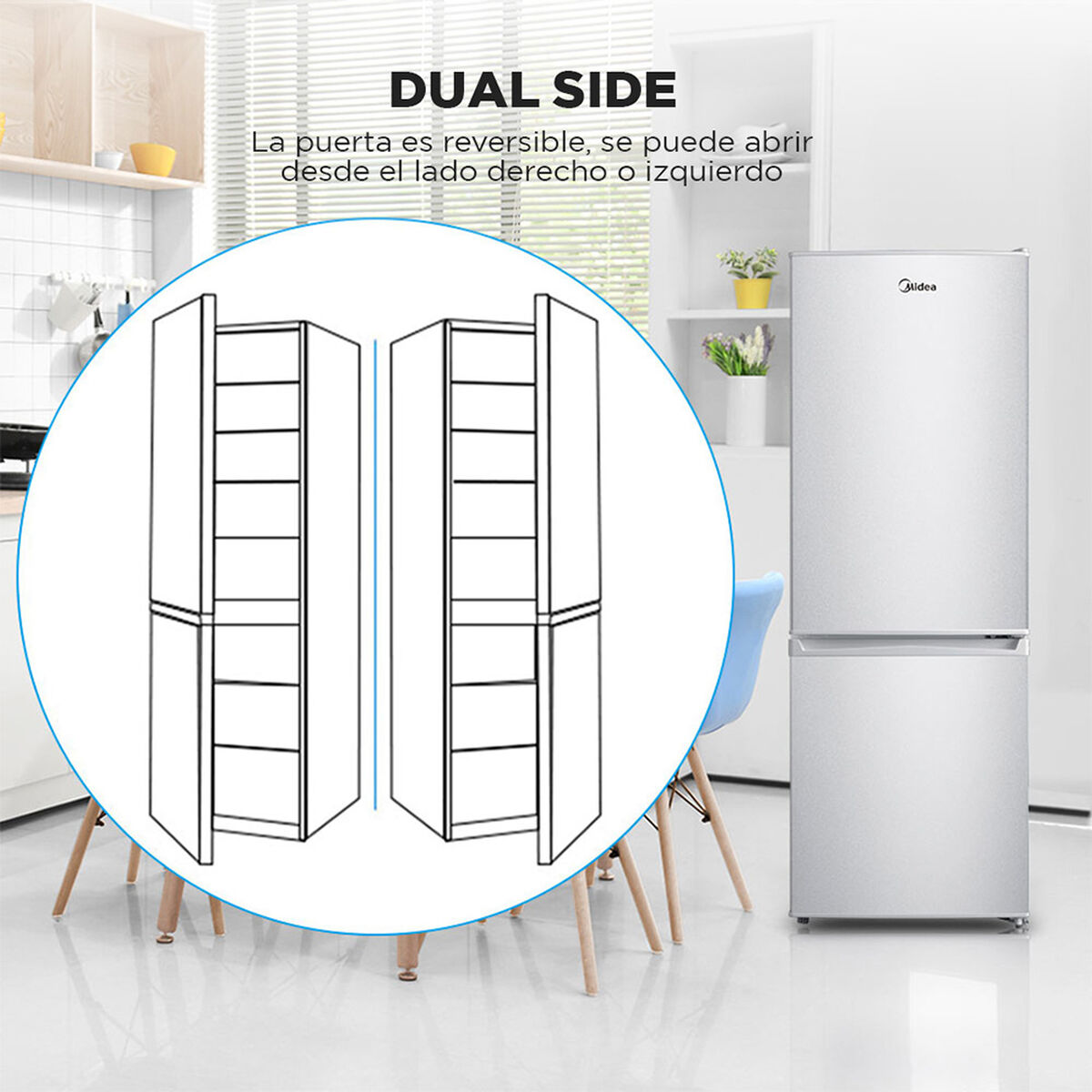 Refrigerador Frío Directo Midea MRFI-1700S234RN 167 lt
