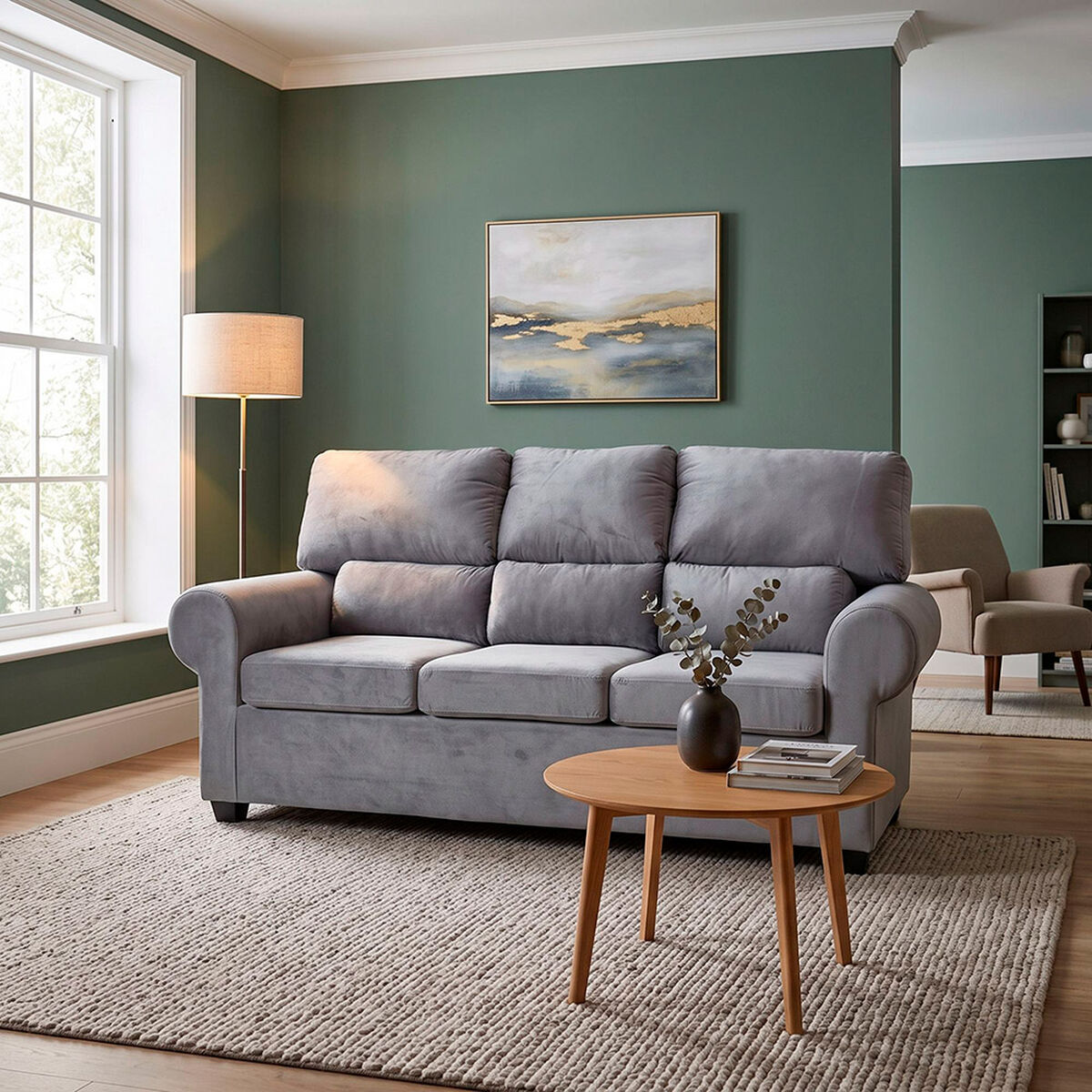 Sof&aacute; Muebles MPR Boston 3 Cuerpos Gris