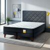 Cama Europea Drimkip Full Eurotop + Respaldo Rombos