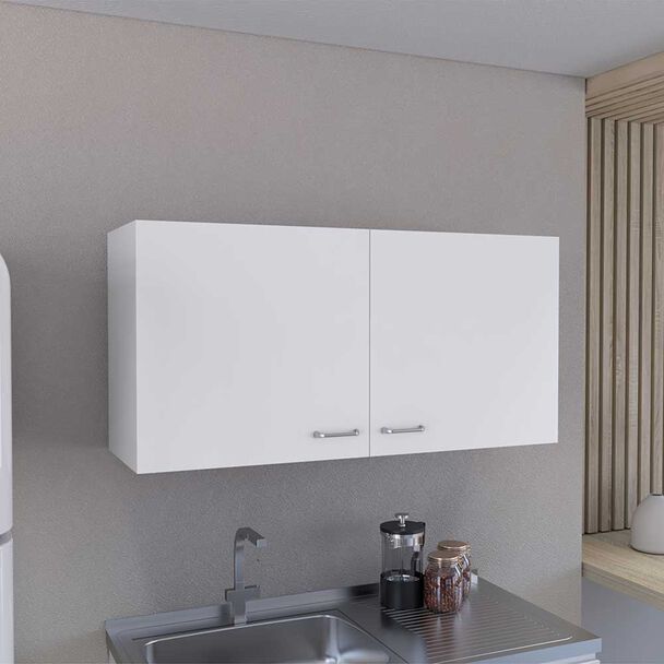 Mueble de Cocina Superior TuHome Napoles 2 Puertas Blanco