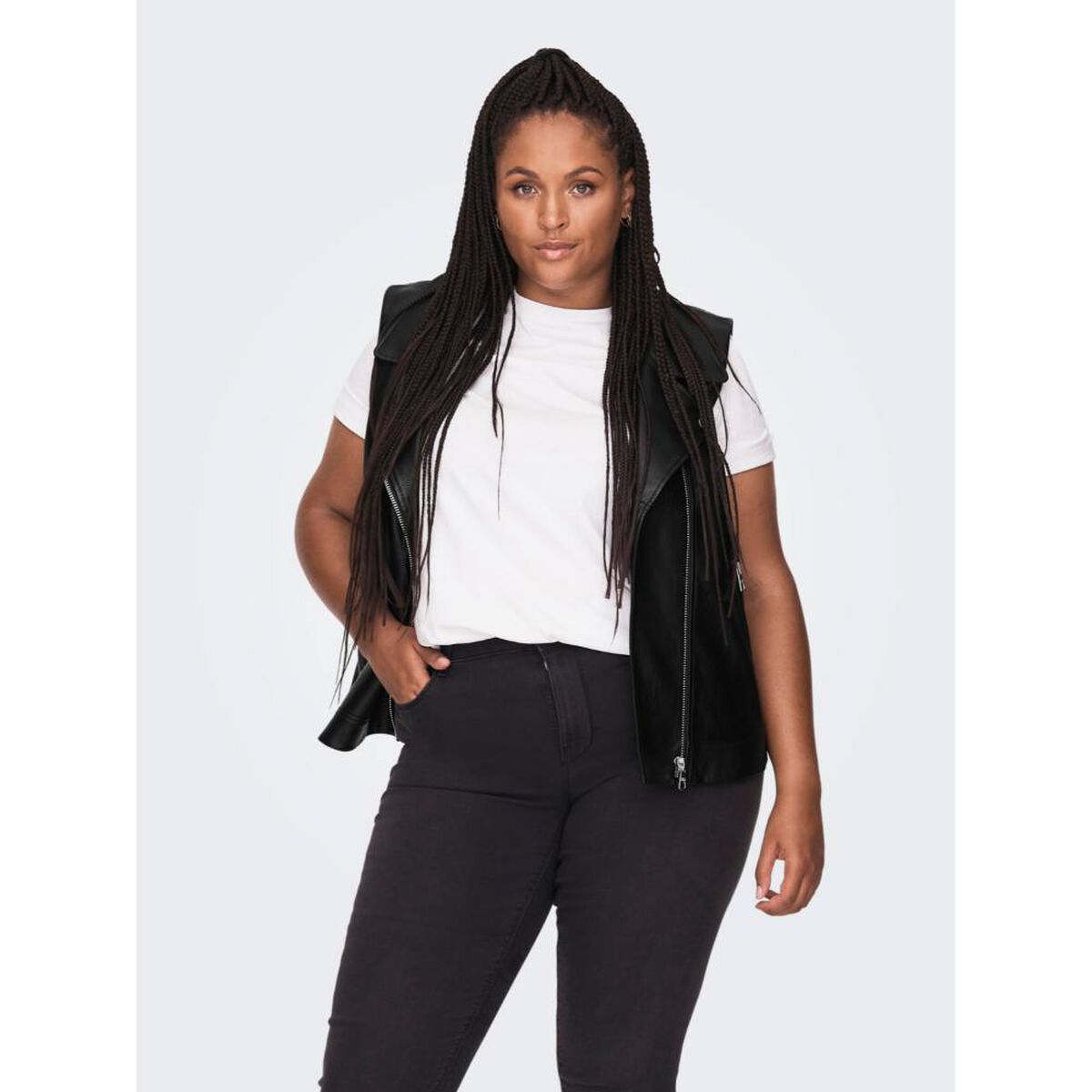 Chaqueta Biker Sin Mangas Mujer Only Carmakoma