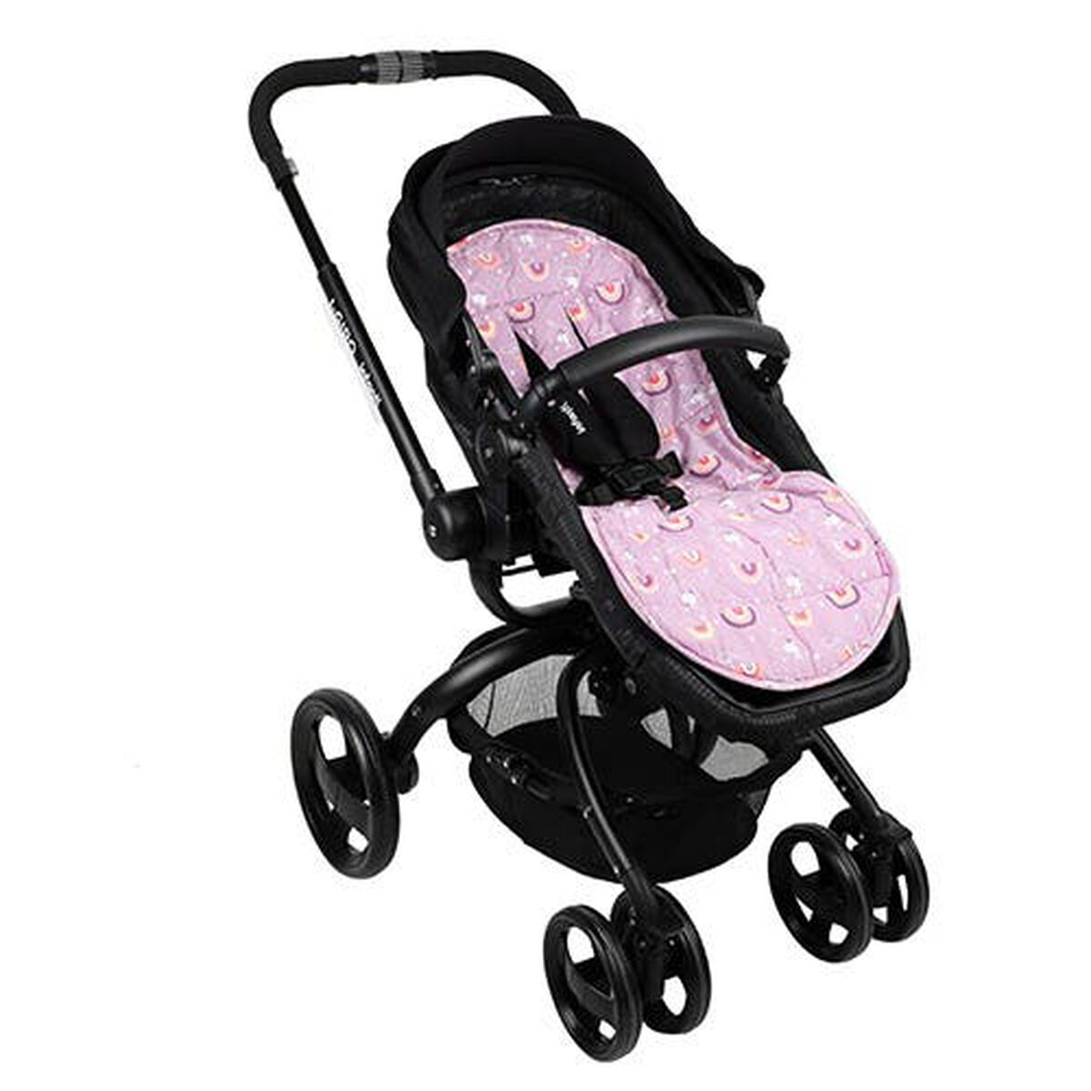 Colchoneta para Coches Arcoíris Rosado Infanti