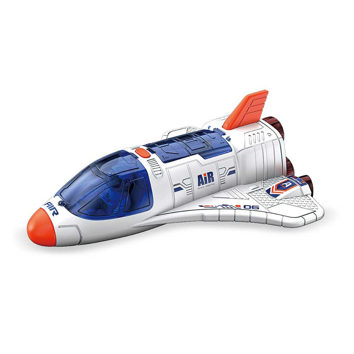 Set Nave Espacial Shuttle con Luz y Sonidos de Motor y Astronauta Glory Bright