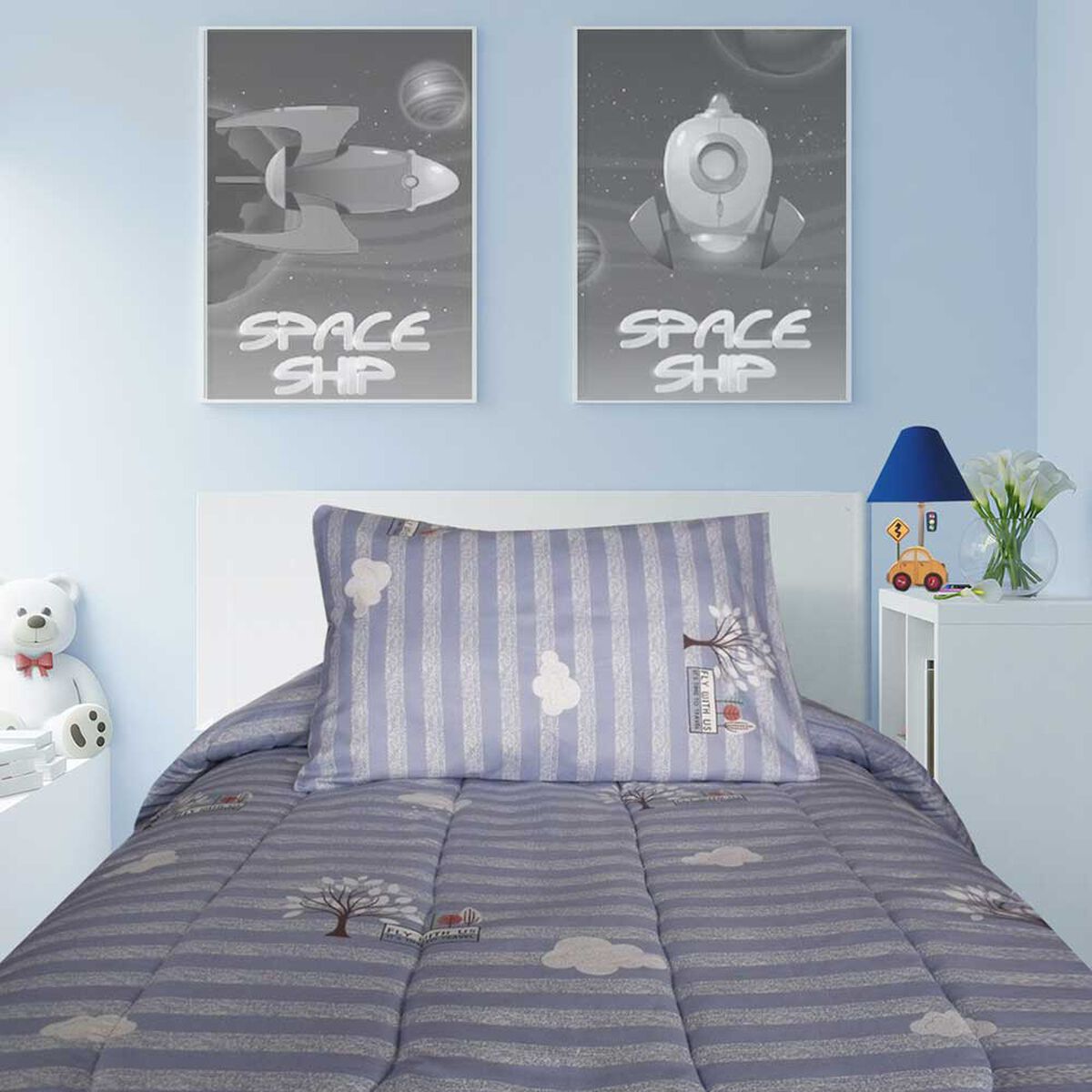 Plumón Estampado Illusions 1,5 Plazas Dreams