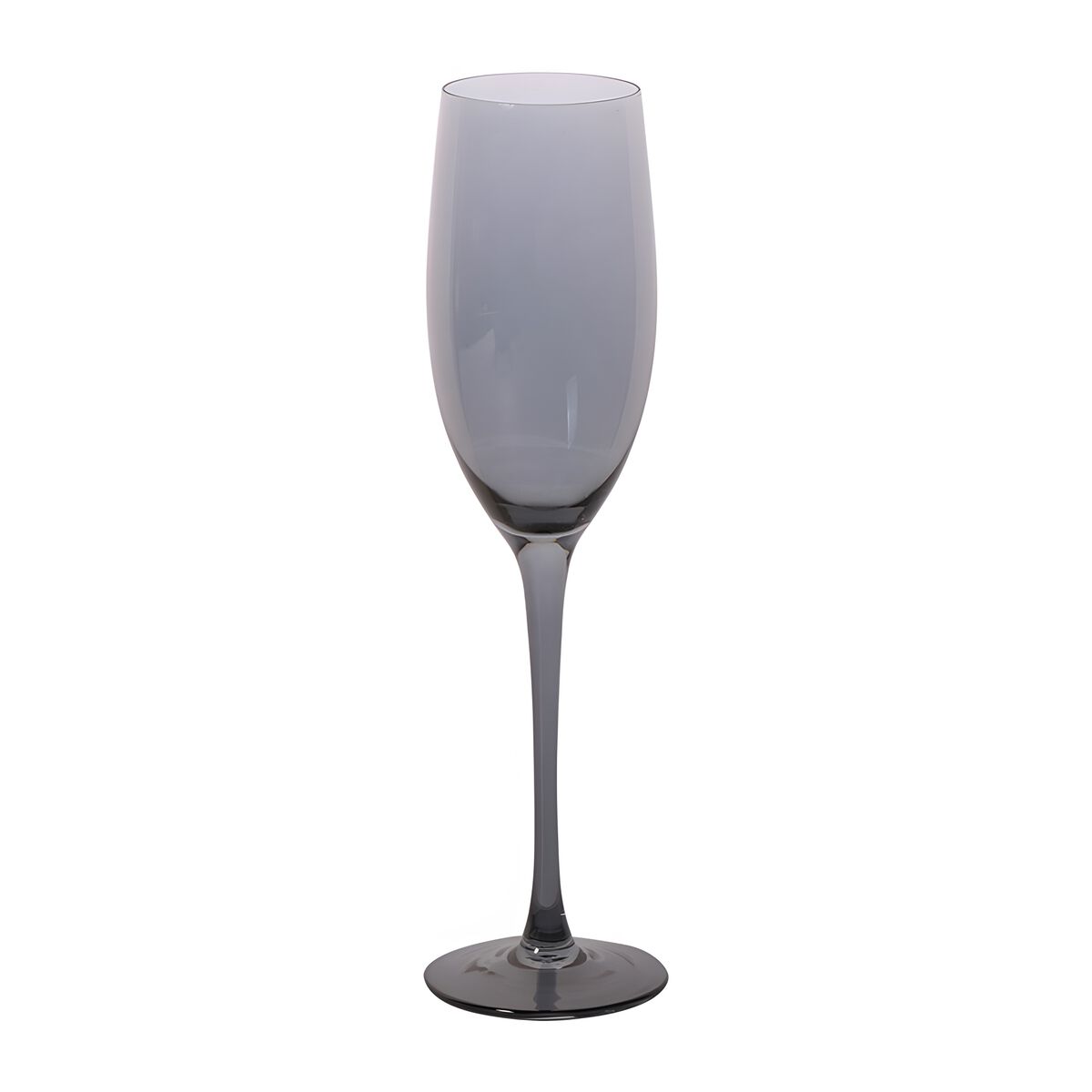 Set 4 Copas de Vidrio Zibel Flute Gris