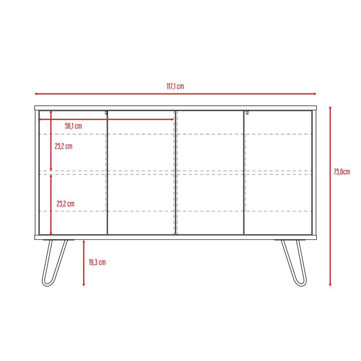 Combo Bar Bajo + Bife TuHome Vassel Miel Plomo