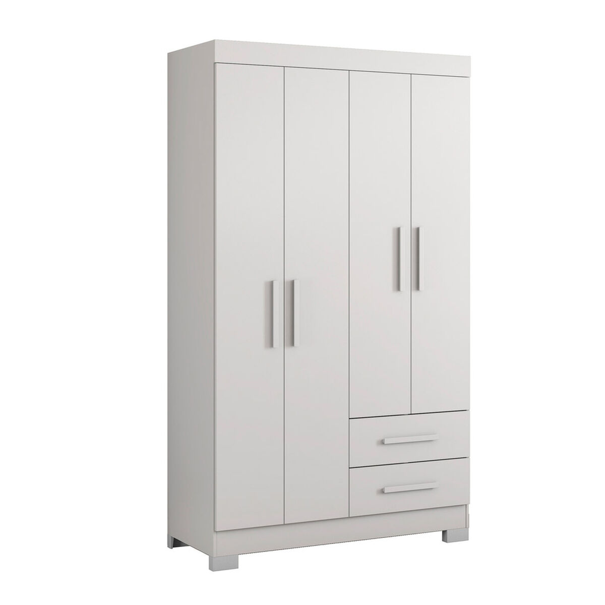 Closet Home Mobili Lucca 4 Puertas 2 Cajones Blanco